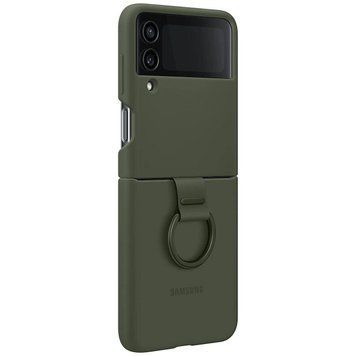Чохол-накладка Samsung Silicone Cover with Ring для Samsung Galaxy Flip 4 SM-F721 Khaki (EF-PF721TGEGUA) [616461]