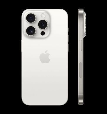 Смартфон Apple iPhone 15 Pro 256GB e-Sim White Titanium (Відновлений / Близький до ідеального) (2AMTQT3) [615459]