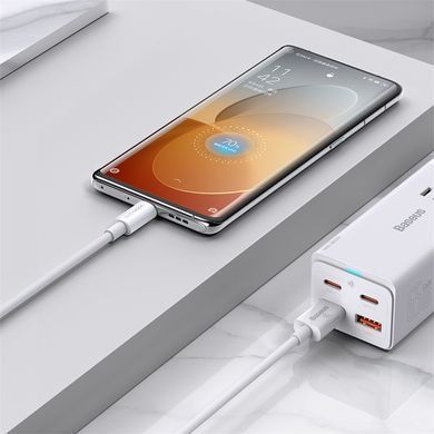 Кабель Baseus Superior Series (SUPERVOOC) Fast Charging Data Cable USB to Type-C 65W 1m White (CAYS000902) [802264]