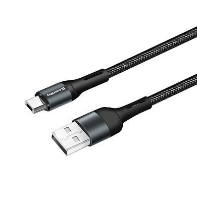 Кабель ColorWay USB - micro USB (M/M), Nylon, 2.4 А, 1 м, Black (CW-CBUM045-BK) [616030]