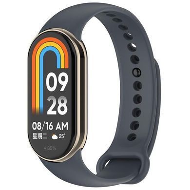 Силіконовий ремінець BeCover для Xiaomi Mi Smart Band 8 Gray (709388) [604914]