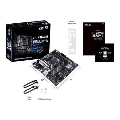 Материнcька плата ASUS PRIME B550M-A sAM4 B550 4xDDR4 M.2 HDMI DVI D-Sub mATX (90MB14I0-M0EAY0) [109056]