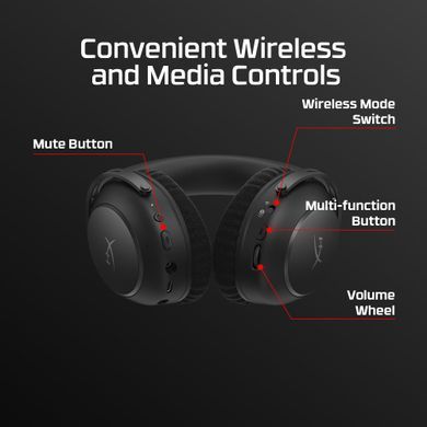 Гарнітура ігрова HyperX Cloud Alpha 2 WL/BT/mini-jack/USB-A/USB-C, 0.5м/1.5м, чорний (AJ5C7AA) [111603]