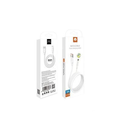 Кабель WUW-X168 USB Type-C 5А white (6972573331635) [805220]
