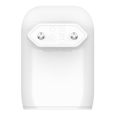 Зарядний пристрій мережевий Belkin 37Вт USB-C PD PPS 25Вт, USB-A 12Вт, білий (WCB007VFWH) [108886]