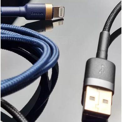 Кабель Baseus Cafule USB - Lightning (M/M), 2.4A, 1 м Black (6953156274976) [604188]