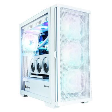 Корпус Zalman Z10 Duo без БЖ, 2xUSB3.0, 1xUSB Type-C, 4x120мм ARGB, VGA 395мм, LCS ready, TG Side Panel, EATX, білий (Z10DUOWHITE) [109552]