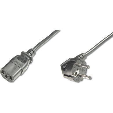 Кабель живлення DIGITUS Schuko 90/M - C13/F, 5м, чорний (AK-440100-050-S) [108588]