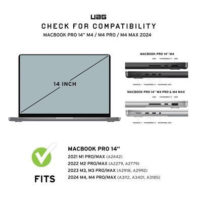 Чохол UAG для MacBook Pro 14"(2021-2023), Essential Armor, Ice (134011114343) [112854]