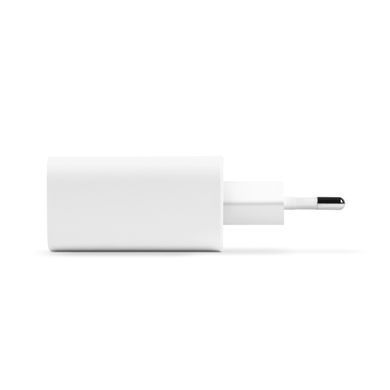 Мережевий зарядний пристрій Ttec SmartCharger Duo USB-C/USB-A 2.4А/12Вт White (2SCS25B) [603106]