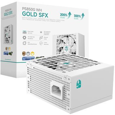 Блок живлення DeepCool GamerStorm PS850G 850W White (R-PS850G-FE0W-JGEU) [618109]