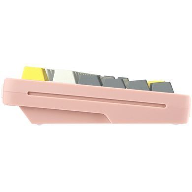 Клавіатура бездротова Epomaker Shadow-S TKL Wisteria Linear Switch Hot-Swap (2.4G/BT/USB) LCD Screen RGB UA Pink (SHS-P-WL) [614137]