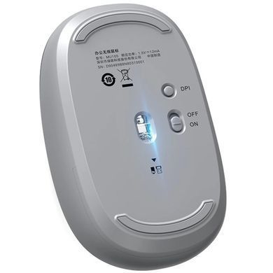Мишка UGREEN 2.4GHz MU105, бездротова, 2400dpi., 3кн., Сіра (90669) [401299]