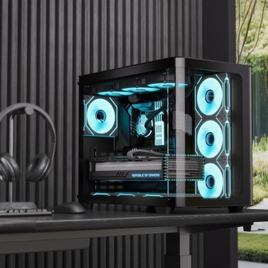 Корпус AeroCool P500C-G-BK-v1 Black без БЖ (ACCM-PN01043.11) [614654]