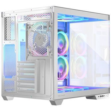 Корпус Modecom VOLCANO PANORAMA APEX ARGB 5F MIDI WHITE без БЖ ATX (AT-PANORAMA-5F-ARGB-20-00) [402969]