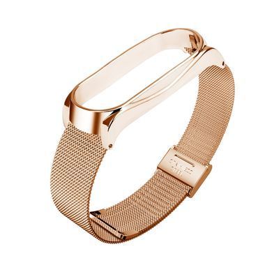 Ремінець BeCover Metal для Xiaomi Mi Smart Band 8 Rose Gold (709360) [604861]