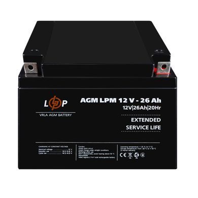 Акумулятор AGM LPM 12V - 26 Ah (LP4134) [900089]