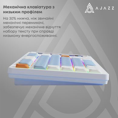 Клавіатура Ajazz AKP815 Huano Red Switch White (AKP815-R-WBO) [612741]
