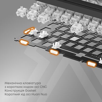 Клавіатура Ajazz AKP815 Huano Red Switch White (AKP815-R-WBO) [612741]