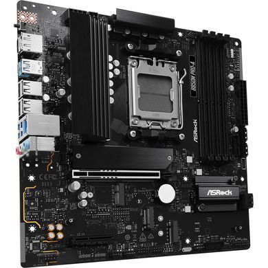 Материнська плата ASRock (AM5/B850, 4*DDR5, PCIex16, HDMI/DP, 4xSATA,3xM.2, 2.5GLan, mATX) (B850M Pro-A) [403433]