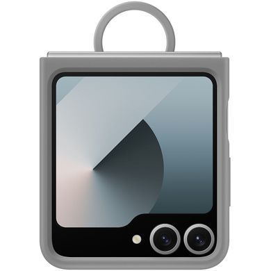 Чохол-накладка Samsung Silicone Cover with Ring для Samsung Galaxy Flip 6 Gray (EF-PF741TJEGUA) [614871]