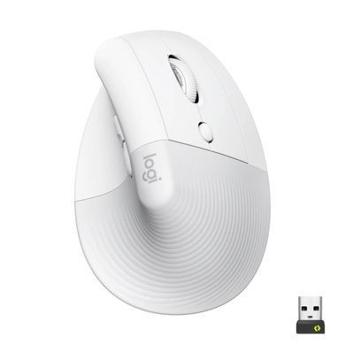 Миша бездротова Logitech Lift Vertical Ergonomic White (910-006475) [606451]