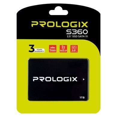 Накопичувач SSD 1TB Prologix S360 2.5" SATAIII 3D TLC (PRO1000GS360) [609393]