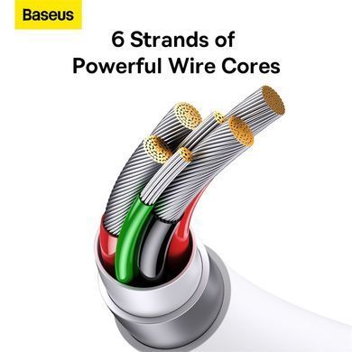 Кабель Baseus Superior Series (SUPERVOOC) Fast Charging Data Cable USB to Type-C 65W 1m White (CAYS000902) [802264]
