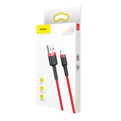 Кабель Baseus Cafule Cable USB For Lightning 1.5A 2m Red+Red (CALKLF-C09) [802344]