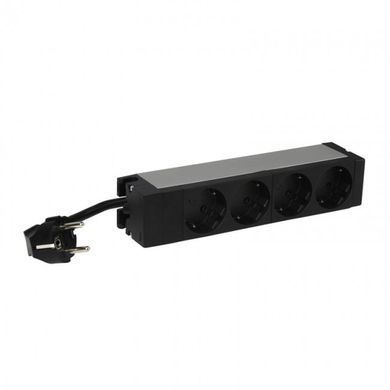 Пристрій розподілення електроживлення Legrand Rack PDU, 1U, 16А, (4) Schuko, кабель живлення 1м (646801) [12932]