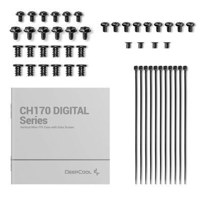 Корпус DeepCool CH170 Digital Black без БЖ (R-CH170-BKNPI0D-G-1) [608740]