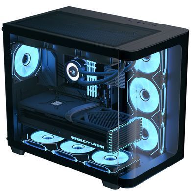 Корпус AeroCool P500C-G-BK-v1 Black без БЖ (ACCM-PN01043.11) [614654]