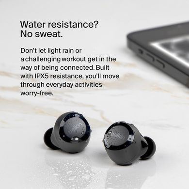 Навушники TWS Belkin Soundform Bolt True Wireless, чорний (AUC009BTBLK) [107498]