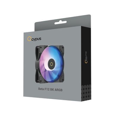 Корпусний вентилятор 120MM BETA F12 BK ARGB OCYPUS (BETA-F12-BK1AM00X-GL) [502890]