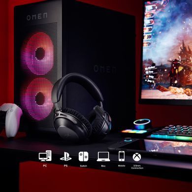 Гарнітура ігрова HyperX Cloud Alpha 2 WL/BT/mini-jack/USB-A/USB-C, 0.5м/1.5м, чорний (AJ5C7AA) [111603]