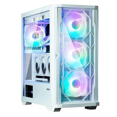 Корпус Zalman Z10 Duo без БЖ, 2xUSB3.0, 1xUSB Type-C, 4x120мм ARGB, VGA 395мм, LCS ready, TG Side Panel, EATX, білий (Z10DUOWHITE) [109552]