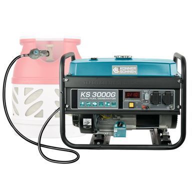 Генератор газобензиновий Konner&Sohnen KS 3000G LPG, 230В, 3.0кВт, ручний стартер, 45.4кг (KS3000G) [105942]