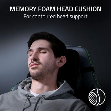 Крісло Razer Iskur V2 NewGen, EPU шкіра з CoolTouch&trade;, 4D-Armrests, чорний (RZ38-04900800-R3G1) [114795]