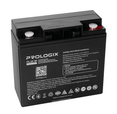 Акумуляторна батарея Prologix 12V 18AH AGM (PL12-18) [615352]