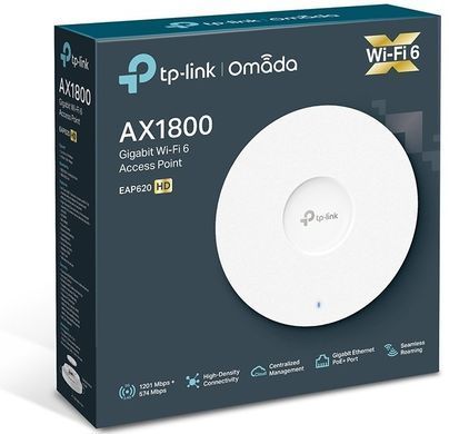 Точка доступу TP-LINK EAP620 HD AX1800, 1xGE LAN, PoE (EAP620-HD) [104454]