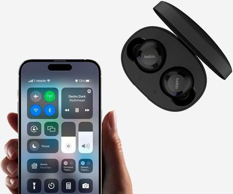 Навушники TWS Belkin Soundform Bolt True Wireless, чорний (AUC009BTBLK) [107498]