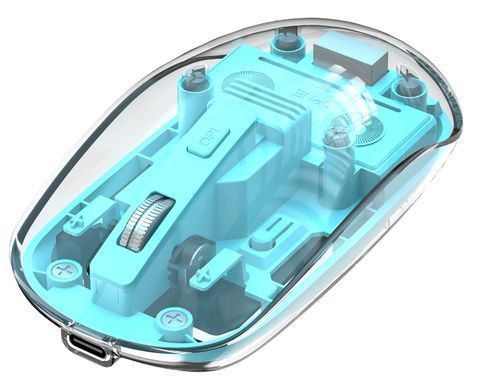 Миша XO tooth wireless transparent Blue (M12 Blue) [202532]