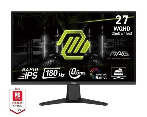 Монітор MSI 27" MAG 275QF 2xHDMI, DP, Audio, IPS, 2560x1440, 180Hz, 0.5ms, sRGB 101%, AdaptiveSync (9S6-3CE21M-035) [113820]