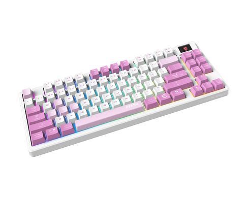 Клавіатура механічна MSI FORGE GK600 TKL W VIOLET UA 83key, mechanical Linear, USB-A, Wireless, Bluetooth, EN/UKR/RU, RGB, фіолетовий (S11-43UAQ01-HH9) [111232]