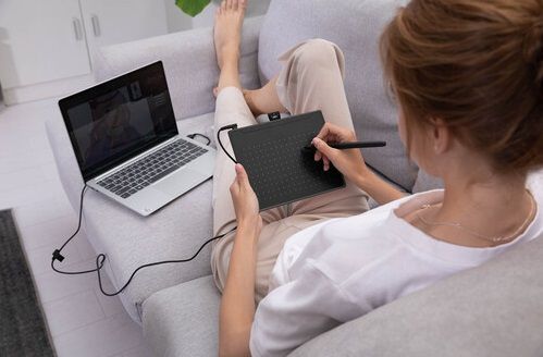 Графічний планшет Huion 6.3"x3.9", USB-C, чорний (RTS-300) [104762]