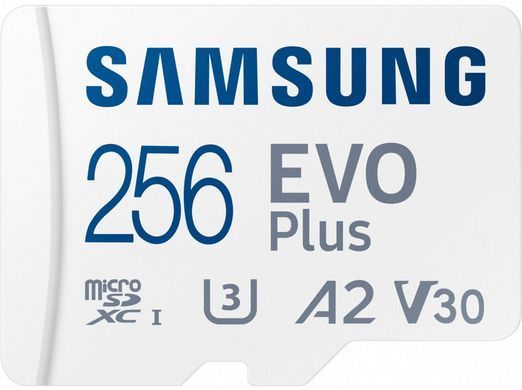 Карта пам&rsquo;яті MICRO SDXC EVO+ 256GB V30 W/A SAMSUNG (MB-MC256SA/EU) [501172]