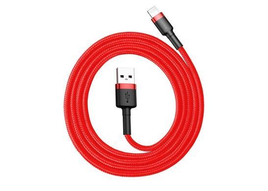 Кабель Baseus Cafule Cable USB For Lightning 1.5A 2m Red+Red (CALKLF-C09) [802344]