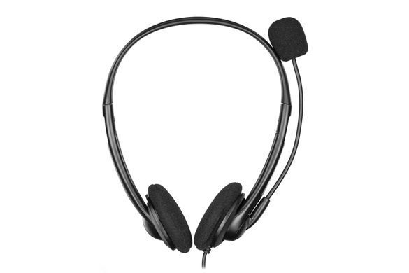 Гарнітура ПК стерео On-ear 2E CH11 mini-jack, omni-mic, 1.2м, чорний (2E-CH11SJ) [114269]