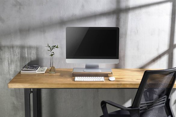 Підставка для монітора DIGITUS Aluminium Monitor Riser, до 10кг, чорна (DA-90369) [112588]