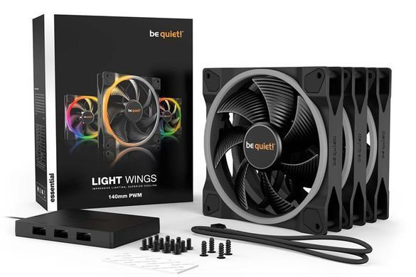 Вентилятор be quiet! Light Wings 140mm PWM Triple Pack (BL078) [620174]